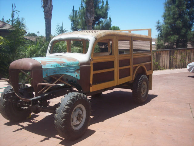1952 DODGE POWER WAGON WOODIE PROJECT RARE VEHICLE 1952 Dodge Power Wagon