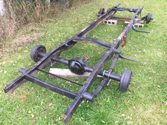 1952 FORD F1 PICKUP TRUCK STEEL FRAME, STEERING BOX/LINKAGE, HUBS, MOUNTS, MORE 1952 Ford Other Pickups