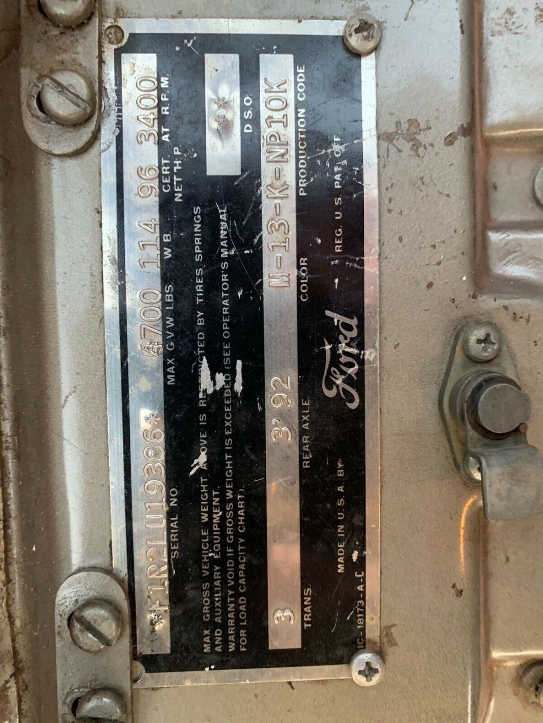 1952 Ford F-100 F1 Rock Solid Original Survivor Barn Find - photo 12