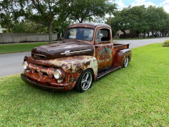 1952 FORD F100 PATINA LATE MODEL FRAME V8 4.6l FUEL INJECTED MOTOR NO RESERVE 1952 Ford F-100