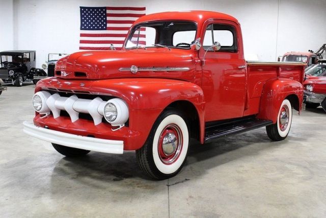 1952 Ford F2 2099 Miles Red Pickup Truck Flathead V8 5 Speed Manual 1952 Ford Other Pickups --