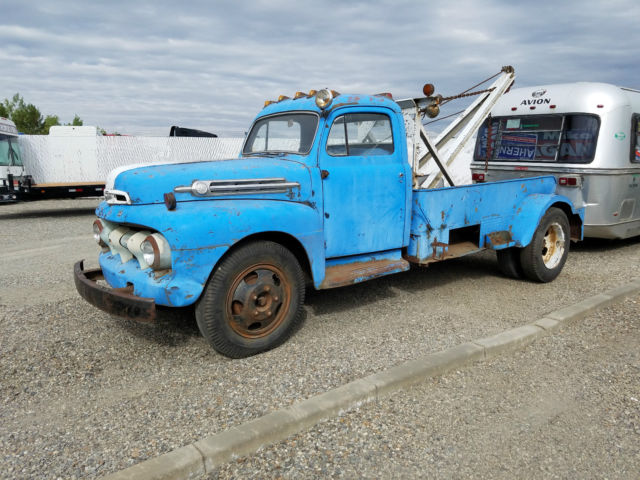 1952 FORD F6 VINTAGE TOW TRUCK WRECKER: COE RAT ROD GASSER STYLE! RUNS/DRIVES! 1952 Ford F6 TOW TRUCK VINTAGE WRECKER