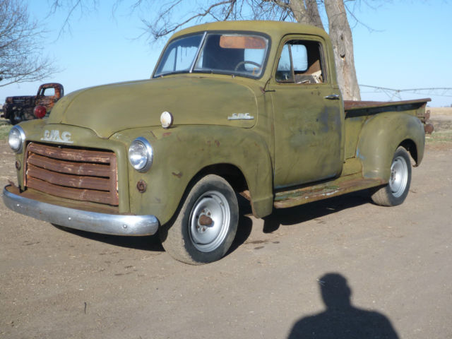 1952 GMC 101-22 HALF TON SHORT BOX TRUCK ARMY MILITARY NEBRASKA 3100 HOT RAT ROD 1952 GMC NEBRASKA ORDINANCE PLANT TRUCK MILITARY ORDERED BASE TRIM