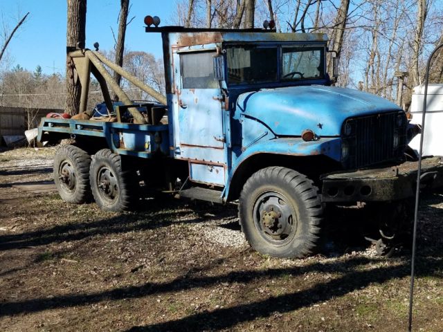 1952 GMC 6x6 Military Truck Tow Boom Off Road Rock Crawler Axels Pull Truck 1952 GMC Military 6x6