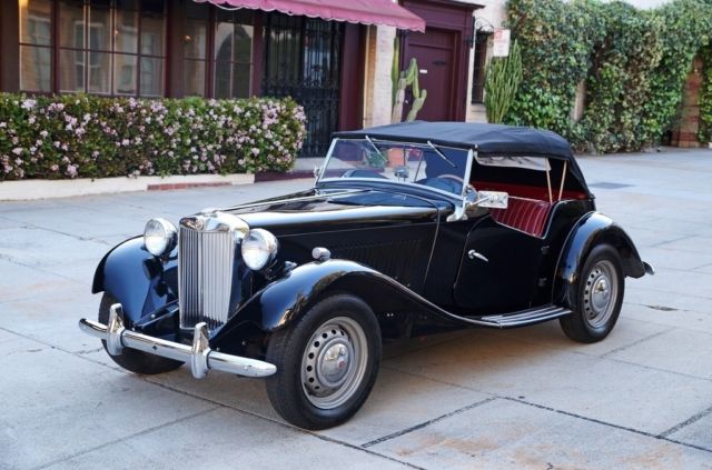1952 MG TD - Black/Red, Original Engine, Rebuilt Transmission, 78K Miles 1952 MG T-Series TD