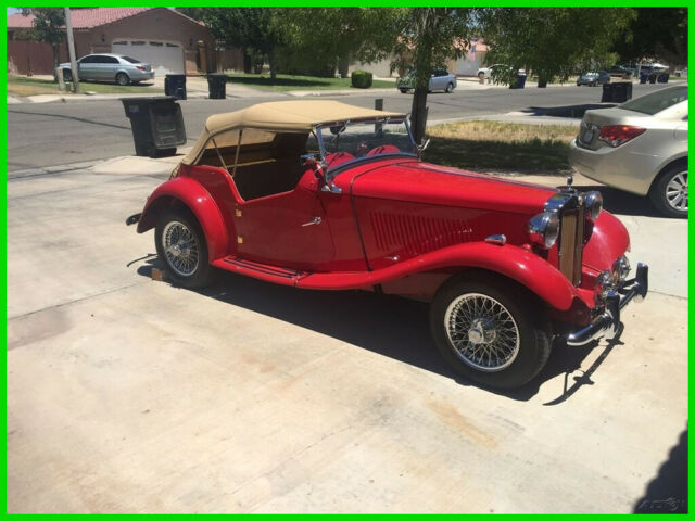 1952 MG TD Convertible Rebuilt Engine & Transmission, Leather, Chromed Radiator 1952 MG TD