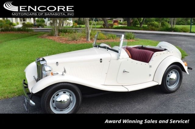 1952 MG TD Roadster Replica W/Fiber Fab Body Kit 2,447 Miles Convertible SERVICE 1952 MG TD Roadster Replica W/Fiber Fab Body Kit