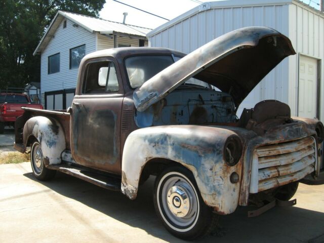 1952 or 51 ? GMC 1/2 ton short stepside PATINA/ratrod/SHOPTRUCK 1952 GMC 100-22 1952 GMC 1/2 ton short bed