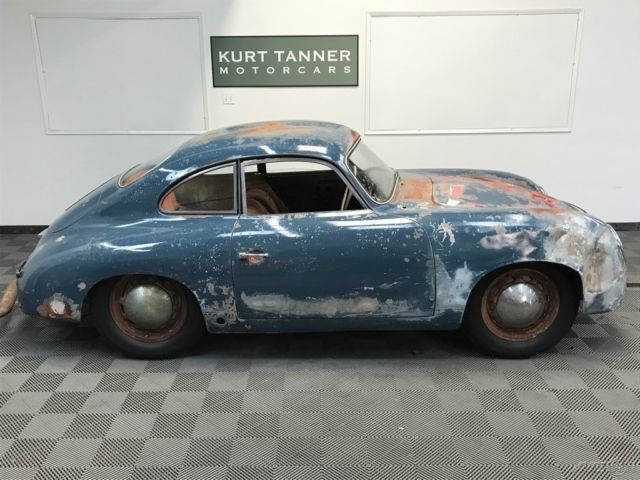 1952 PORSCHE 356 PRE-A 1500 REUTTER COUPE. BENT WINDOW. COA. SCARCE OFFERING. 1952 Porsche 356 ORIGINAL RARE FACTORY BLACK ON TAN