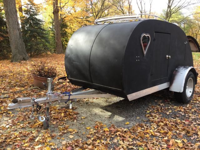 1952 Vintage Tear Drop Trailer 1972 Oldsmobile Cutlass