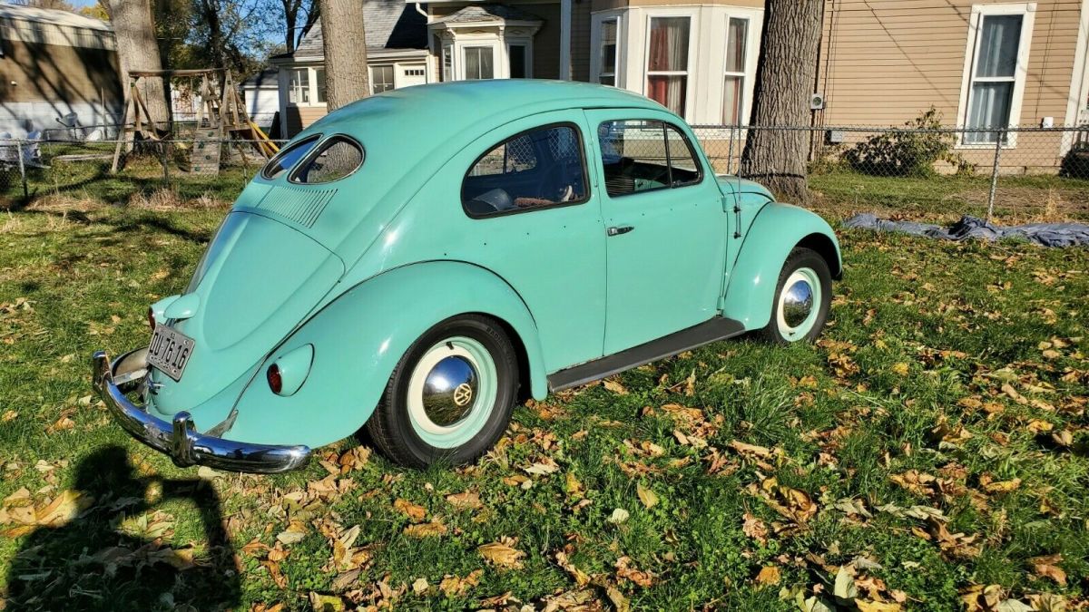 1952 Volkswagen Beetle Spilt Window Sedan Green Manual standard Barn Find VW 1952 Volkswagen Beetle standard Deluxe