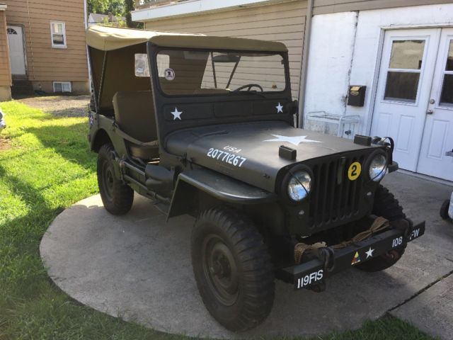 1952 Willys Jeep Army Convertible CJ JK M38 JL 1952 Willys
