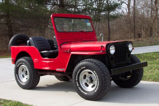 1952 WILLY'S JEEP M38 with CHEVY 327 V-8 and 4-SPEED TRANSMISSION!!! 1952 Willys M38