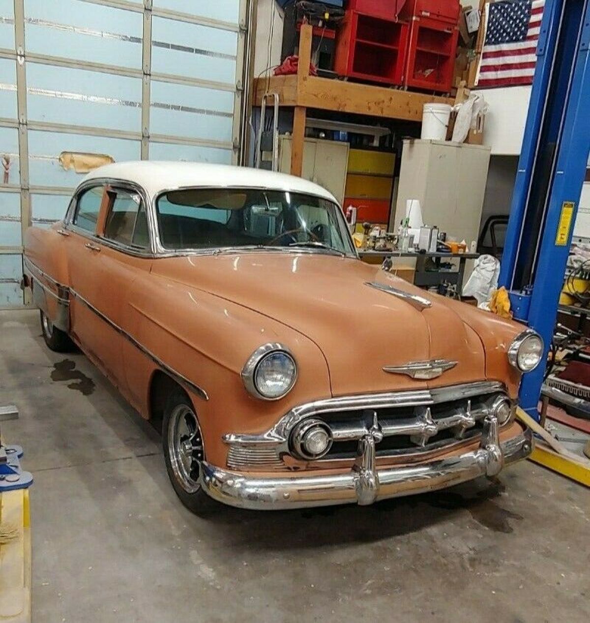 1953 bel air 4 door Runs on Propane With fender skirts side window visors 1953 Chevrolet Bel Air/150/210