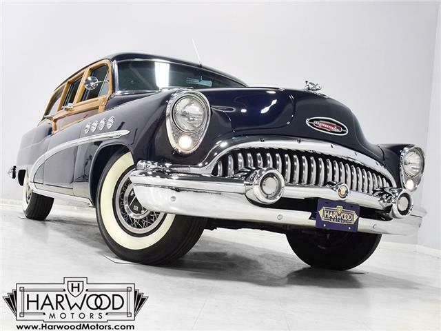 1953 Buick Roadmaster 75358 Miles Imperial Blue Woody Wagon 322 cubic inch V8 A 1953 Buick Roadmaster