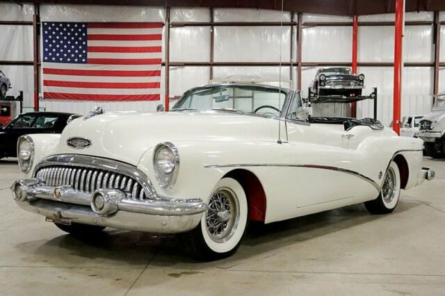 1953 Buick Skylark Roadmaster 90791 Miles Majestic White Convertible 322ci V8 Au 1953 Buick Skylark Roadmaster