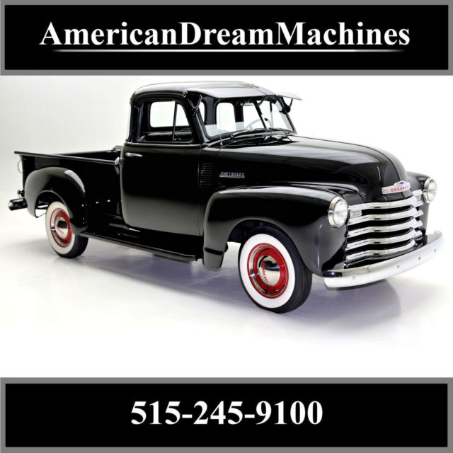 1953 CHEVROLET 3100 SHORT BED, NEW BLACK PAINT, 5 WINDOW, 235 ENGINE 1953 Chevrolet Other Pickups
