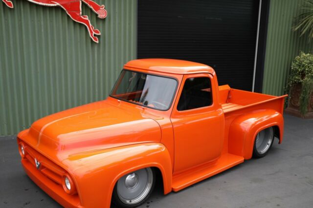 1953 FORD CUSTOM PEARL ORANGE F 100 WITH 502 RAM JET GM ENGINE FULL RESTORED 1953 Ford F-100