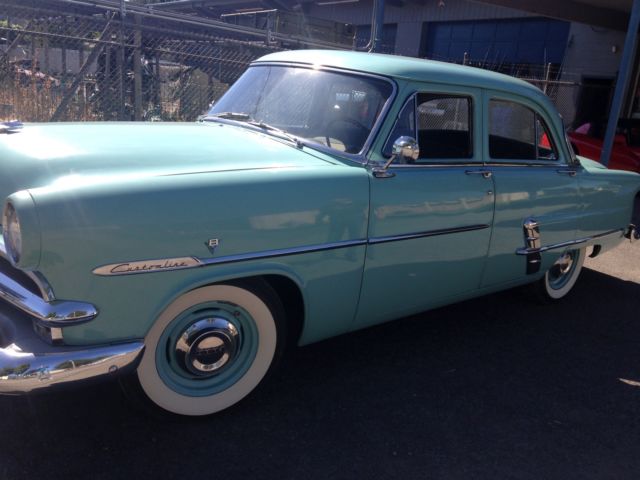 1953 Ford Customline Seafoam Green Original V8 Flathead 2 Family Owner Cherry 1953 Ford Customline Chrome