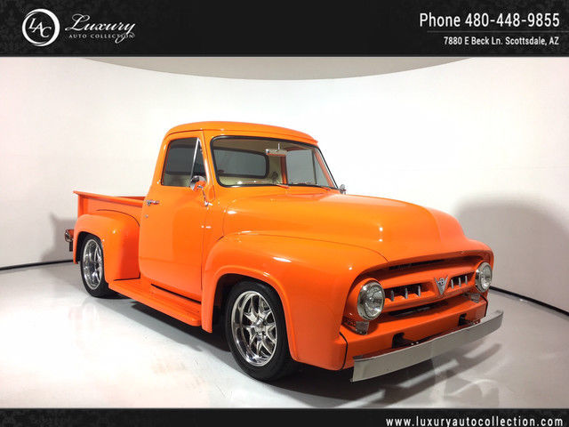 1953 Ford F-100 Custom | Cobra Jet Aluminum Motor | Teak Wood Orange 1953 Ford F-100 Custom