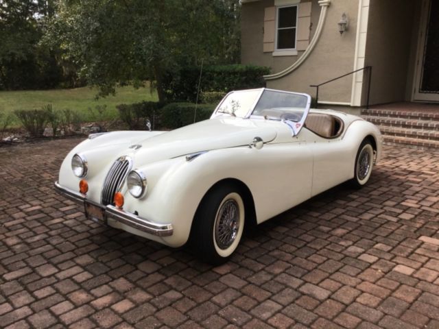 1953 JAGUAR XK120 REPRODUCTION CAR, PEARL WHITE. REASONABLE OFFERS CONSIDERED. 1990 Jaguar XK 120 REPRODUCTION