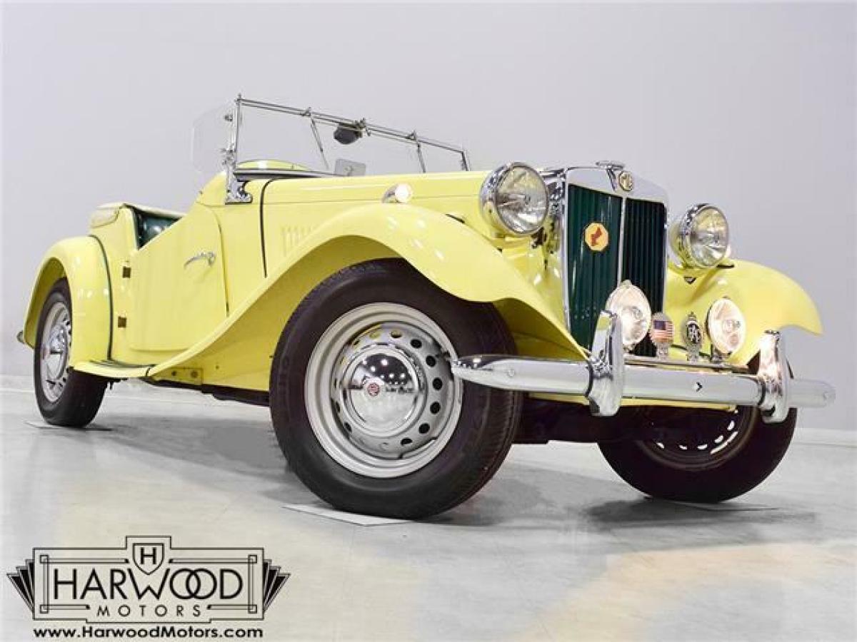 1953 MG TD 2640 Miles Yellow Roadster 1250 cc inline-4 Manual 1953 MG T-Series