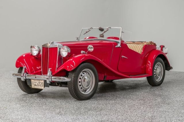 1953 MG TD 78547 Miles MG Red Roadster 1250 cc 4-Spd Manual 1953 MG T-Series --