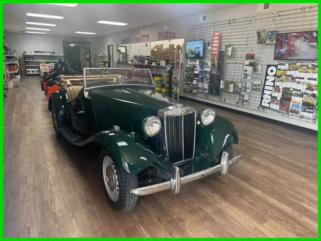1953 MG TD Classic 1250cc Inline 4 4- Speed Convertible Leather Interior 1953 MG TD Numbers Matching