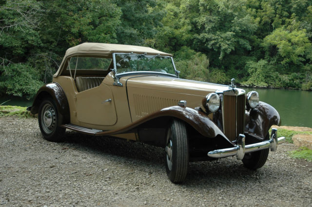 1953 MG TF roadster brown 4 speed restored clean excellent driver moss motors 1953 MG T-Series