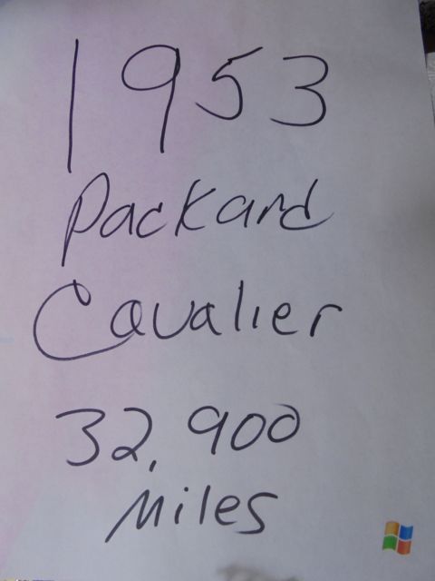 1953 Packard 4 door, 32,900 orig miles. All original & garage kept.Needs TLC 1953 Packard Cavalier