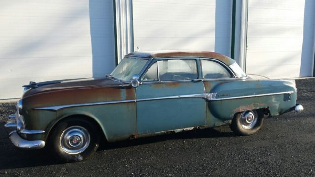 1953 PACKARD may deliver will put 1957 Cadillac Convertible HUB caps with 1953 Packard 2 dr sedan JR rat rod
