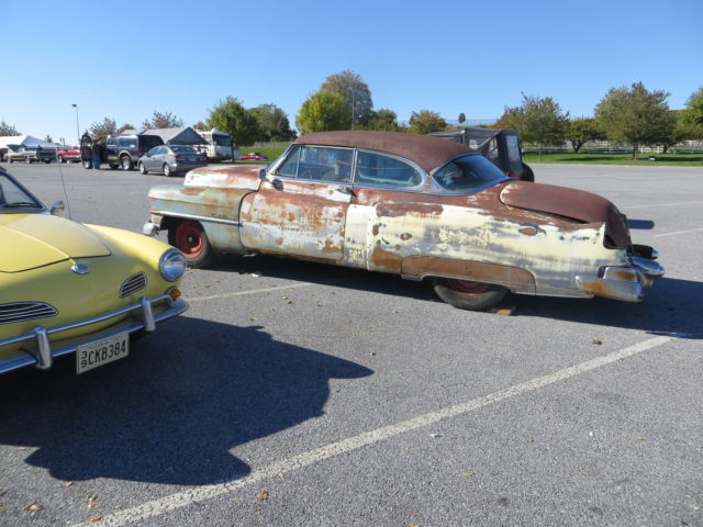 1953 project may del pretty solid floor trunk 1957 caps pontiac steering 1953 Cadillac Coupe coupe rat rod 1952 1951 1953