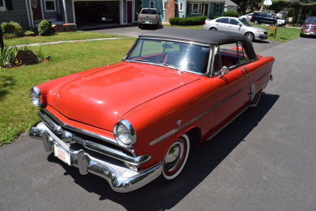 1953 Red Convertible 5 Speed Resto-Mod 327cid 365hp Great Driver 1953 Ford Crestline