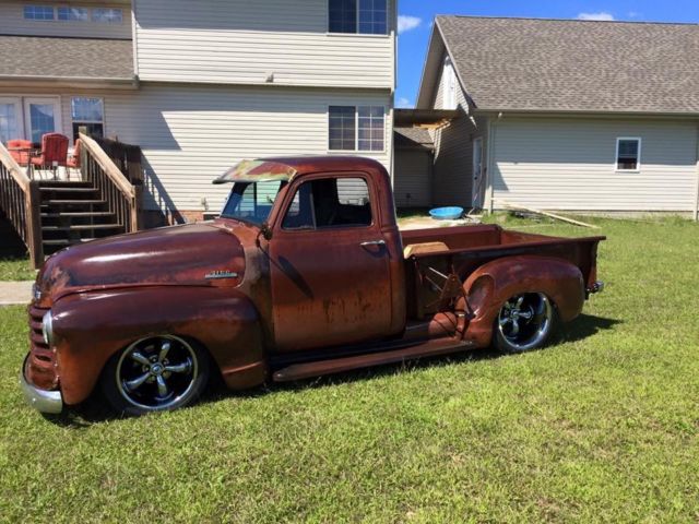 1953 resto mod shop truck Slammed Street Hot Rod Rat Patina Shop Truck 3100 1953 Chevrolet C-10 Patina Pro Touring Restomod Hotrod Pickup