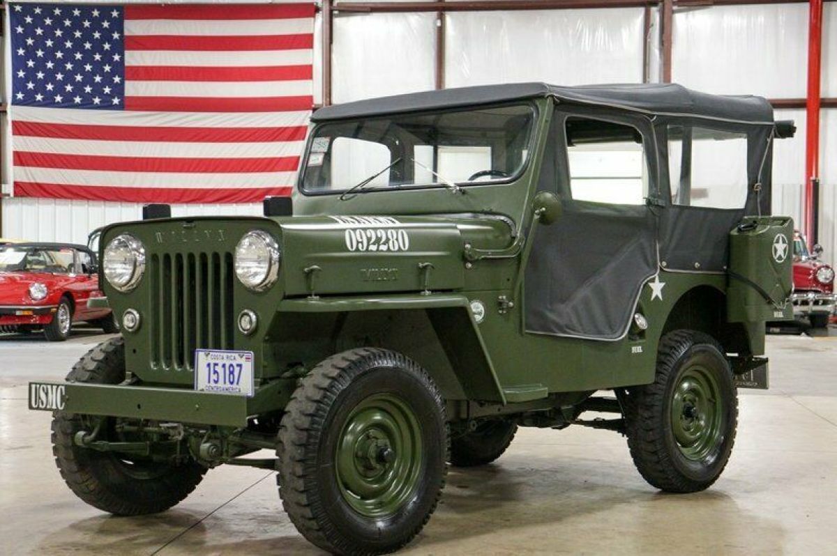 1953 Willys Jeep CJ3B 646 Miles Army Green Jeep 2.2L I4 3-Speed Manual 1953 Willys Jeep CJ3B