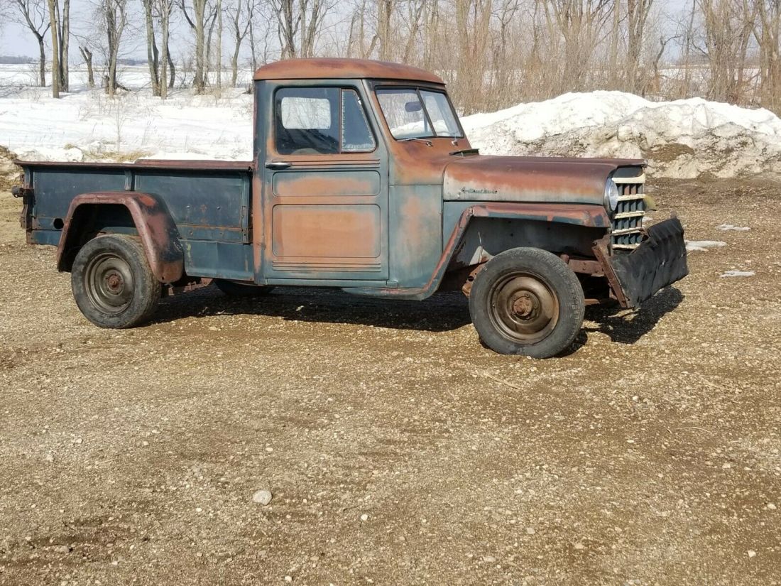 1953 willys jeep pickup 4x4 nice patina barn find original 1955 1954 1953 1953 Willys