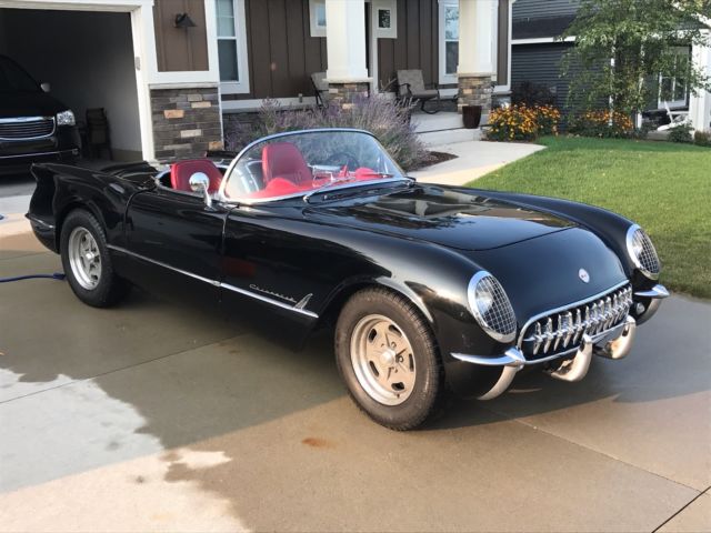 1954 Black Corvette Convertible 1954 Chevrolet Corvette
