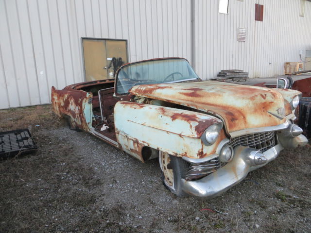 1954 cadillac CONVERTIBLE May deliver CALL parted out sheel 1955 1956 1954 Cadillac Series 62 rusty floors parted w papers