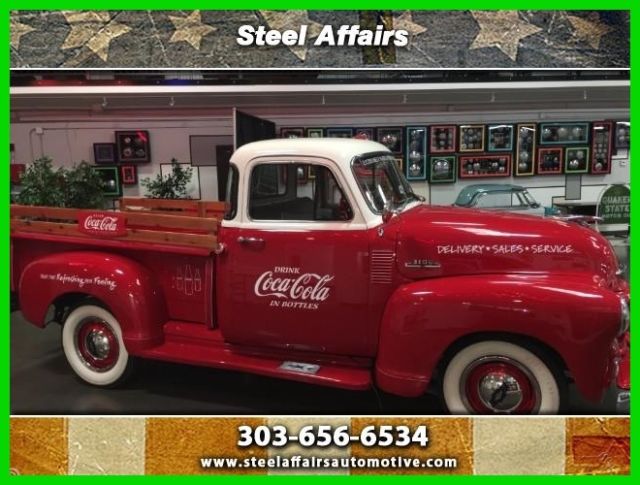1954 Chevrolet 3100 Custom Coca-Cola Truck 1954 Chevrolet 3100 One Of A Kind!