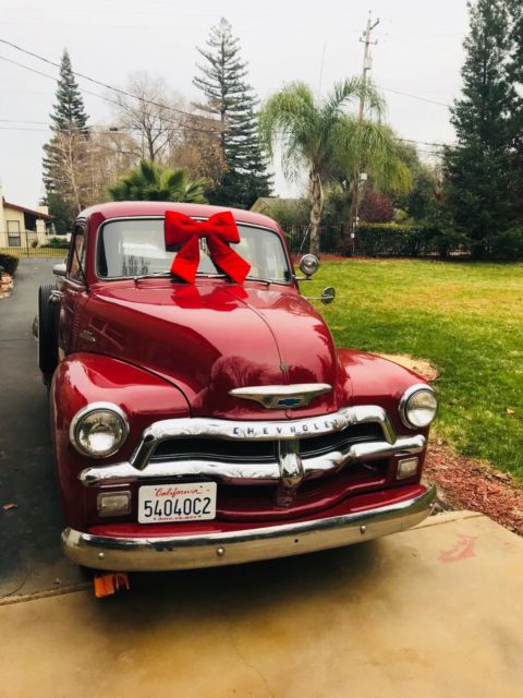 1954 Chevrolet 3100 Pickup Truck 102K Original Miles Lipstick Red 235 1954 Chevrolet Other Pickups --