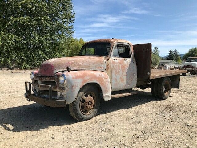 1954 Chevrolet Chevy 3800 Flatbed Dump Truck Patina Rat Rod Parts NO RESERVE!!!! 1954 Chevrolet Other Pickups