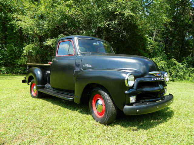 1954 Chevrolet Stepside 3100 Pickup Truck 235 Inline 6 3spd Hot Rod Black L@@K 1954 Chevrolet Other Pickups 3100 Stepside Pickup