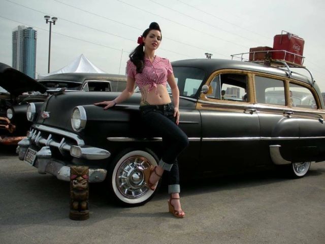1954 Chevy Tin Woodie Stationwagon Rat Rod Bel Air Wagon Woodie 1954 Chevrolet Bel Air/150/210 Tin Woodie Stationwagon