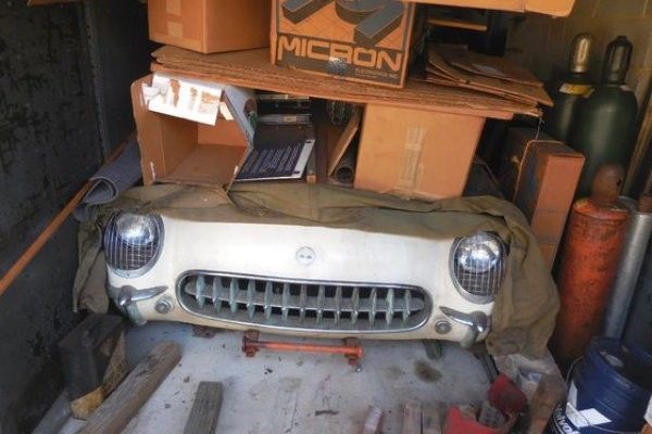 1954 CORVETTE BARN FIND PARKED FOR 52 YEARS 1954 Chevrolet Corvette