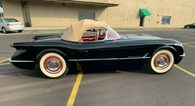 1954 Corvette Black over Red National NCRS Top Flight and Bloomington Gold 1954 Chevrolet Corvette