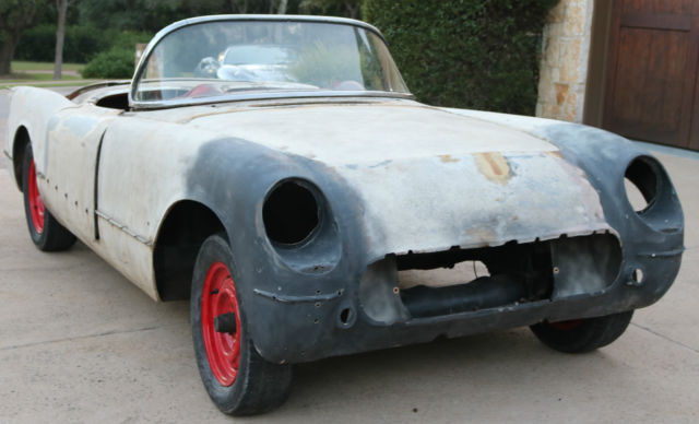 1954 Corvette project car, restorod resto rod hotrod hot rod 1954 Chevrolet Corvette N/A