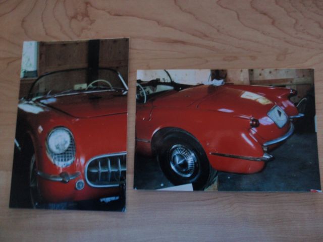 1954 Corvette Red 1954 Chevrolet Corvette Re-plated or new
