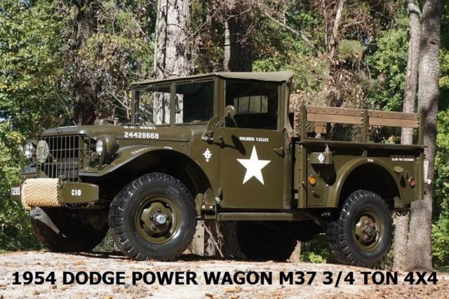 1954 DODGE POWER WAGON 3/4 TON 4X4 M37 MILITARY TRANSMITTER RADIO N RECIEVER 1954 Dodge Power Wagon