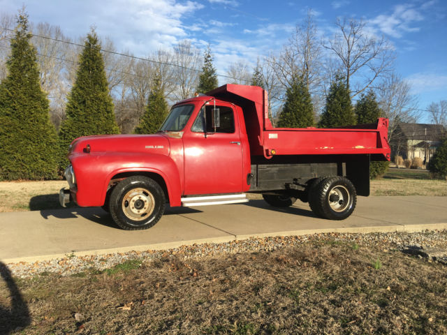 1954 F-350 dump truck Gar Wood bed 1954 Ford F-100