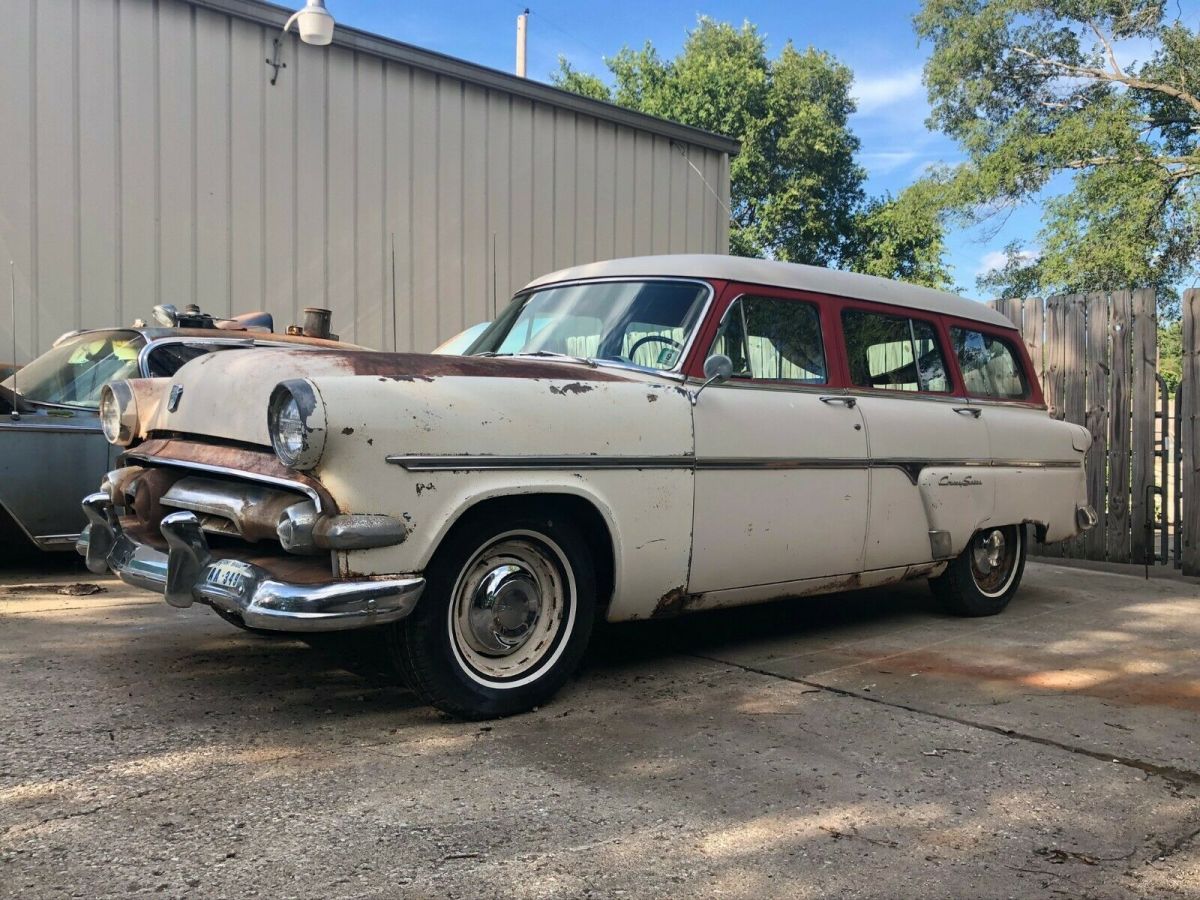 1954 Ford Country Sedan 9 Passenger Station Wagon Factory V8 Automatic 1952 1953 1954 Ford Country Sedan